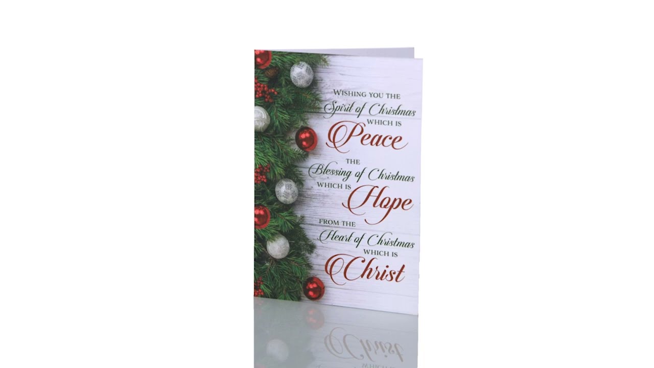 Peace & Hope Christ Christmas Card Set of 20 | Walter Drake