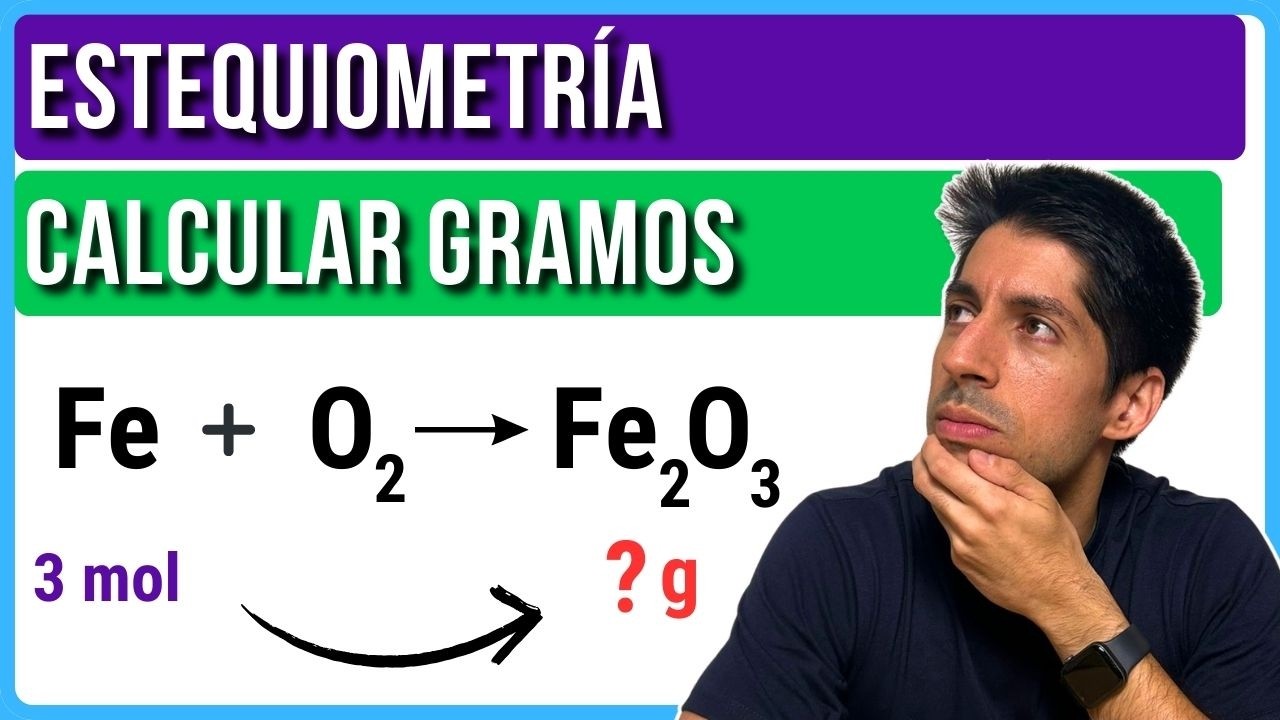 Calcular GRAMOS de producto o reactivo 🧪 Método PASO a PASO
