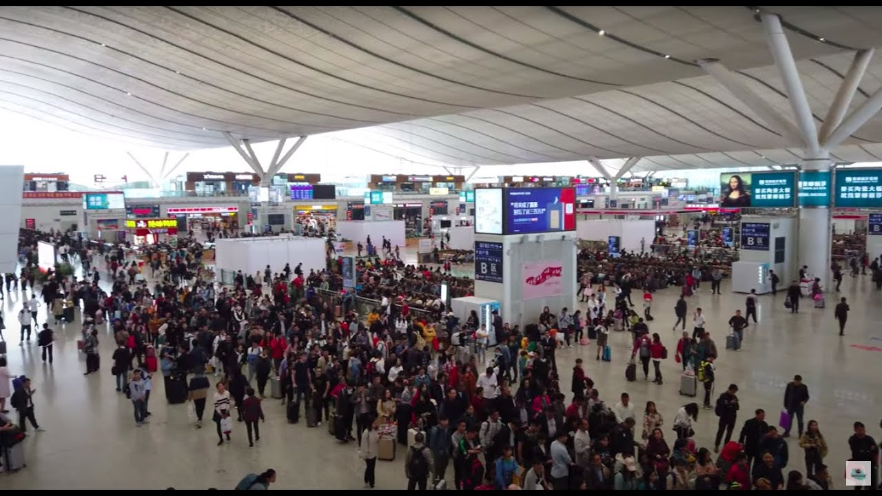 【4K】Walk at Shenzhenbei (Shenzhen North) Railway Station | high speed railway of China