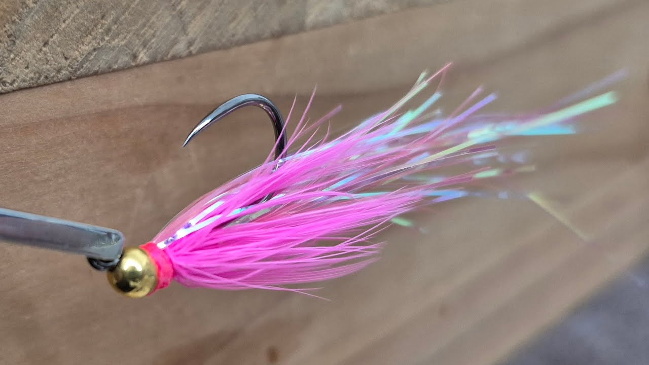 Pink Flash and Grab Jig Streamer Fly Pattern