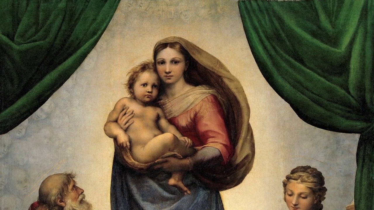 La Madone Sixtine et les anges de Raphaël