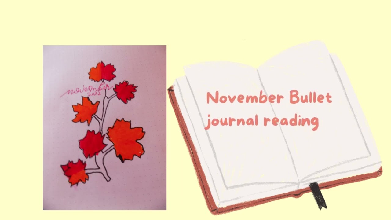 November 2022 reading bullet journal