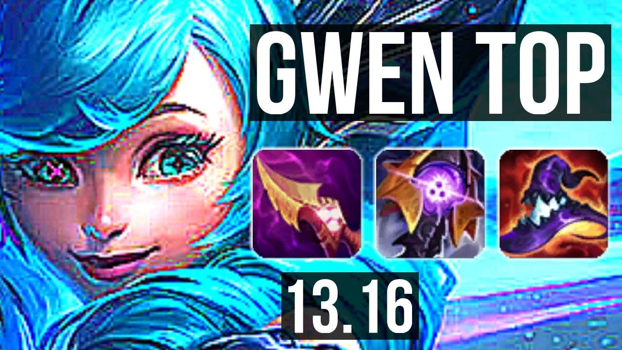 GWEN vs OLAF (TOP) | 10 solo kills, 400+ games | EUW Master | 13.16