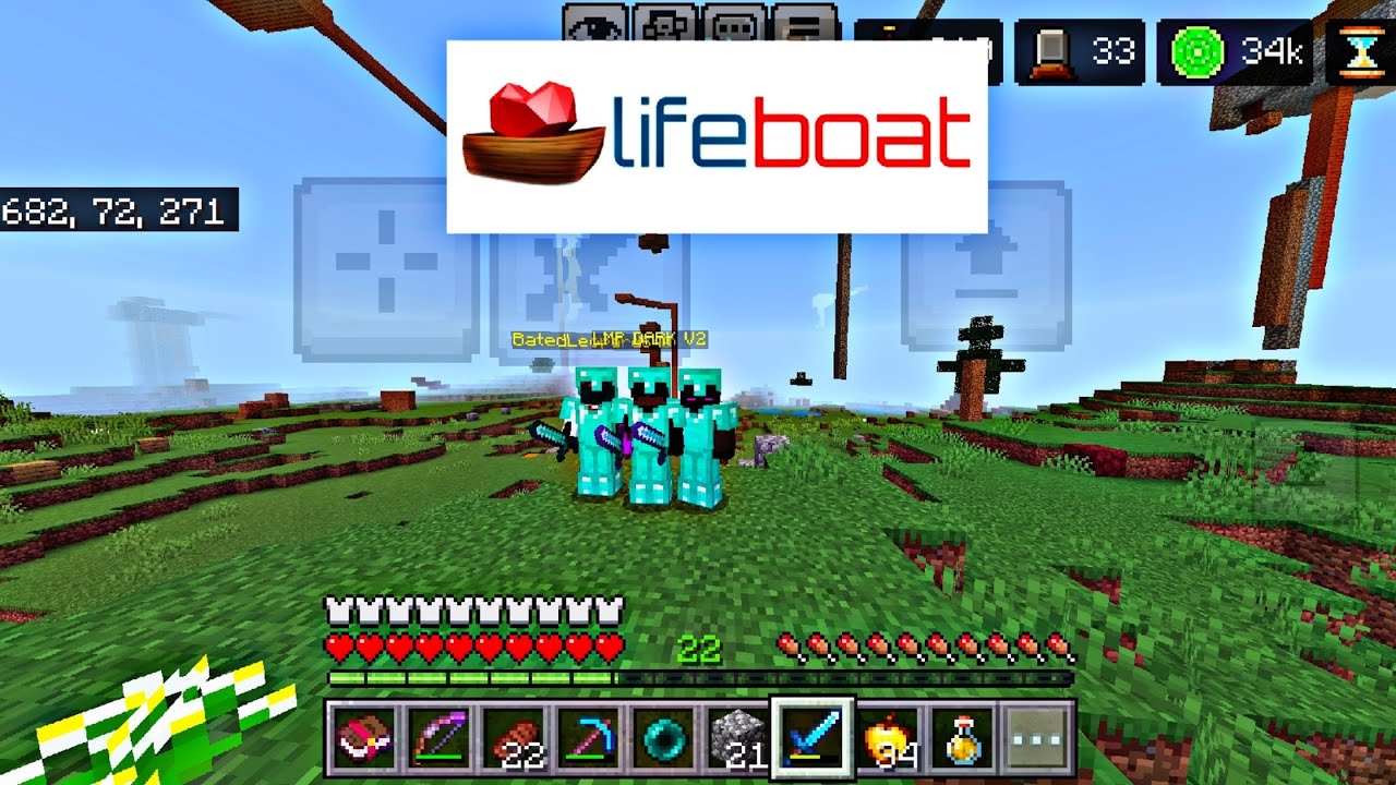 The whole video is a prank on a friend 🙃 Minecraft lifeboat survival mode (sm61) &&!! 