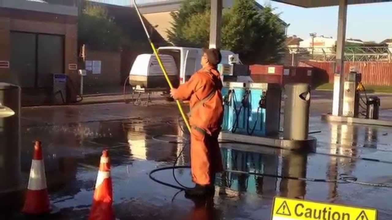 Jetclenz Pressure Washing petrol forecourt cleaning