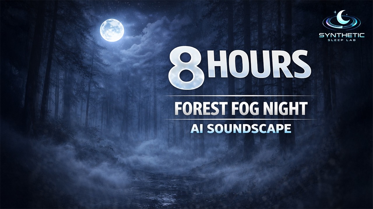 8 HOURS Forest Fog Night AI Sleep Soundscape 🌙 Black Screen | No Talking