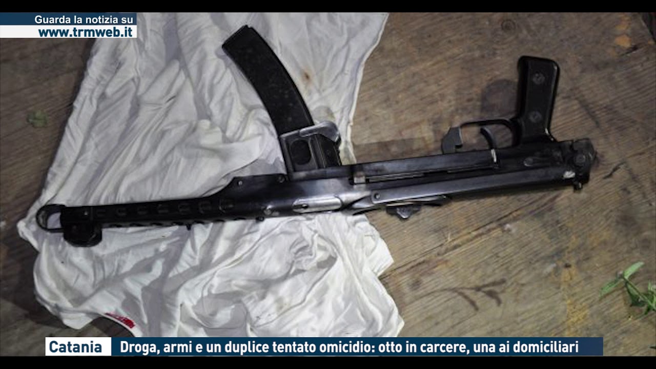 CATANIA - DROGA, ARMI E UN DUPLICE TENTATO OMICIDIO: OTTO IN CARCERE, UNA AI DOMICILIARI