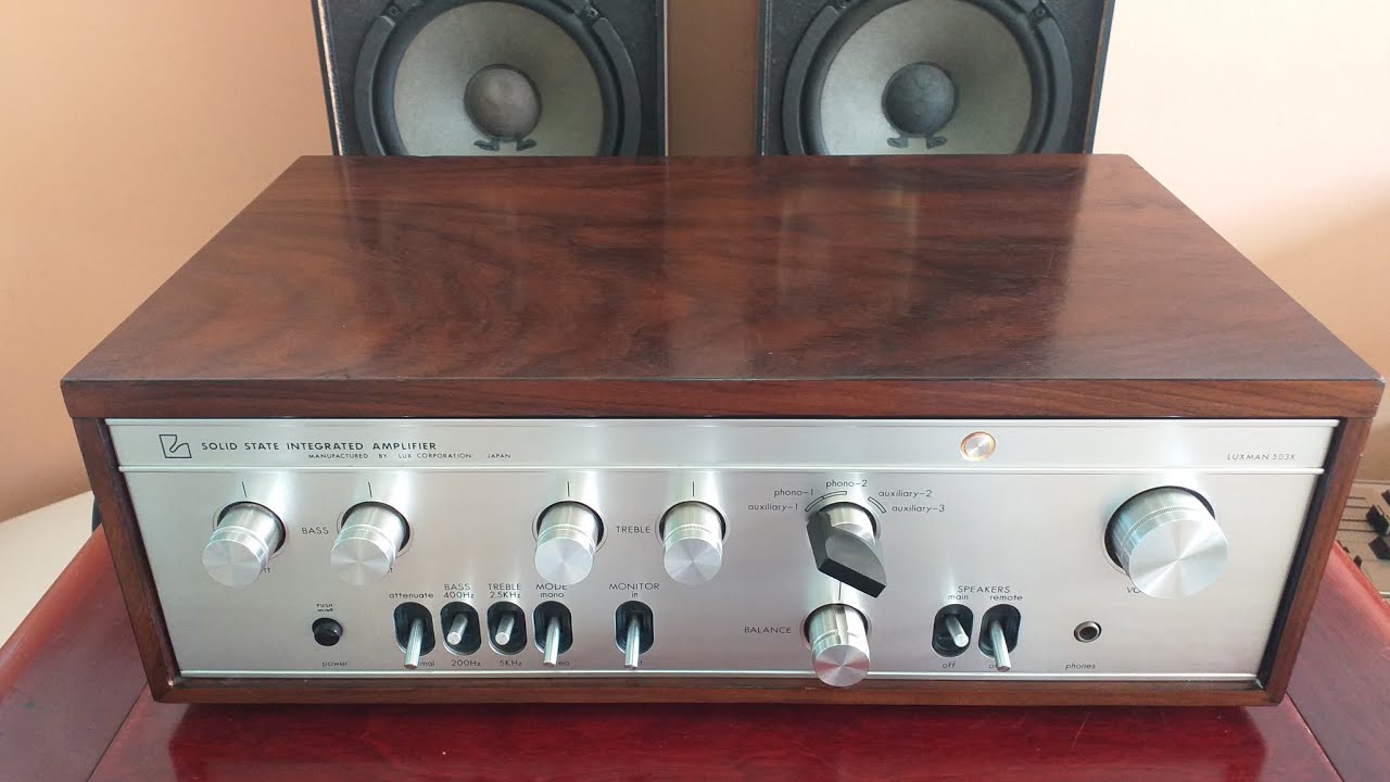 ทดสอบแอมป์วินเทจสวยคลาสสิคเสียงดีเสียงหวาน LUXMAN  SQ503X MADE IN JAPAN