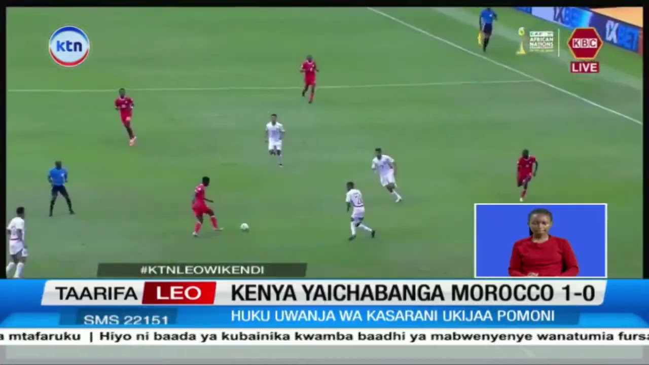 Harambee Stars waingia katika robo fainali katika mashinda ya CHAN 2024 baada ya kuchapa Morocco