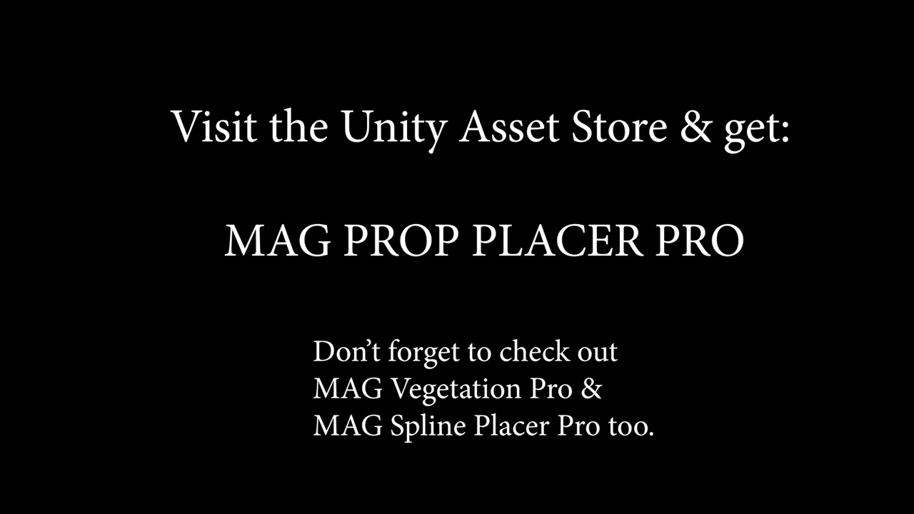 MAG Prop Placer Pro - Unity Level Design Tool — Place Props, Fences & Objects Instantly