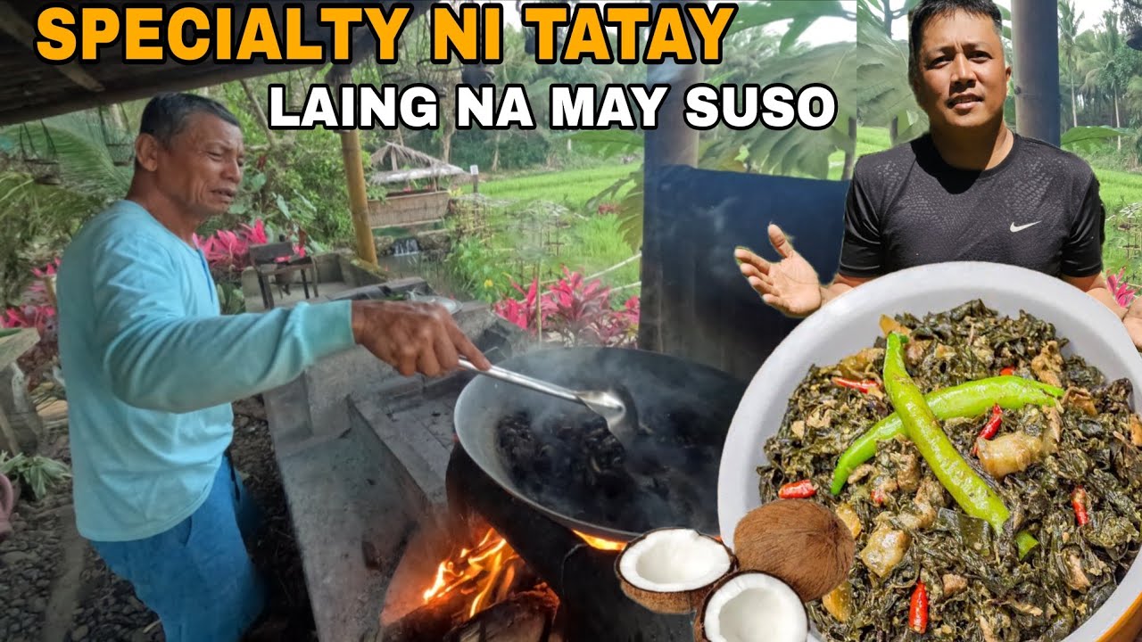Specialty ni tatay Laing na may suso at native na kuhol..Pinagluto kami ni tatay ang sarap
