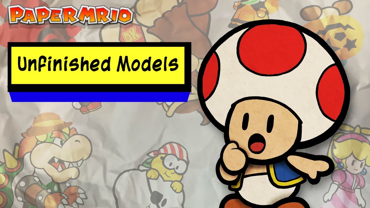 Paper-Cuts 6: Unfinished Models  | Paper Mario Stop-Motion