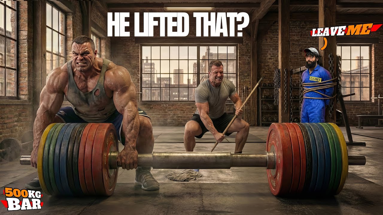 BODYBUILDERS Laughed Him Again… Until He Pretended to Be a Beginner Then Lifted THIS!😳💪🧹