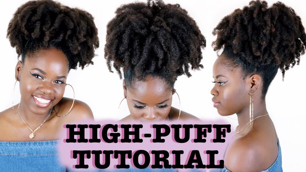 HIGH PUFF WITH EXTENSIONS | QUEEN WEAVE BEAUTY KINKY COILY HAIR