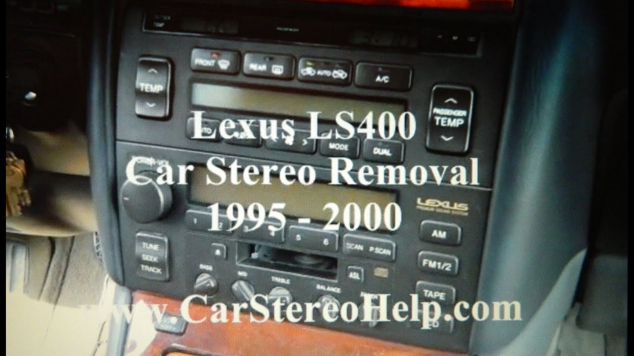 Lexus LS400 Radio Removal 1995 - 2000 = Car Stereo HELP