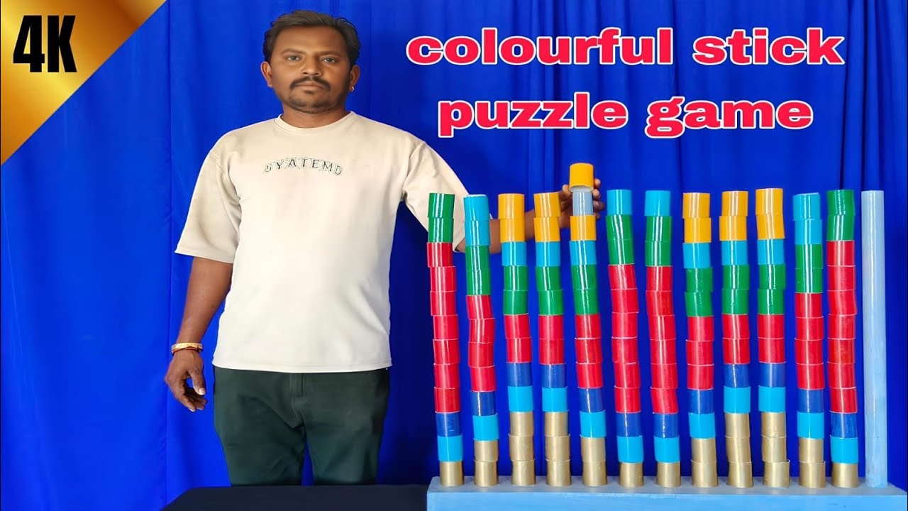 🪅🪅Latest Top 10 Colours Cylinders Design Matching Game Challenge videos | Sort Puzzle 