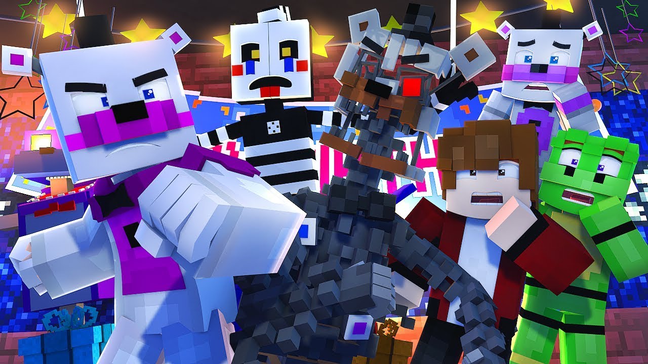 Minecraft FNAF 6 Pizzeria Simulator - FUNTIME FREDDY VS MOLTON FREDDY! (Minecraft Roleplay)