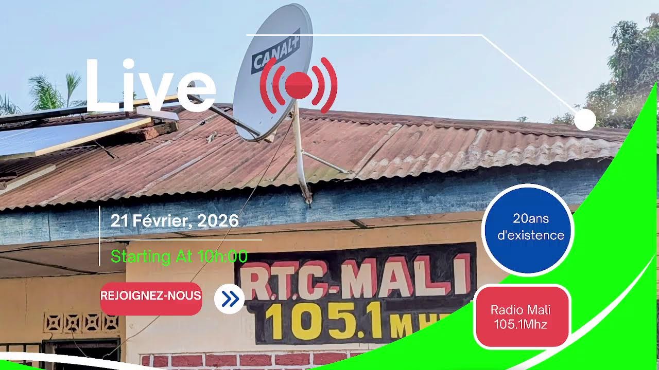 Diffusion en direct de Radio Maniema Libertés 105.1 MHz