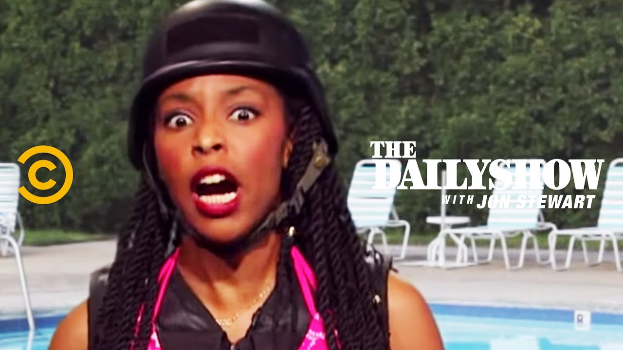 The Daily Show - Assault Swim - Progress in Community Policing (ft. Jessica Williams)