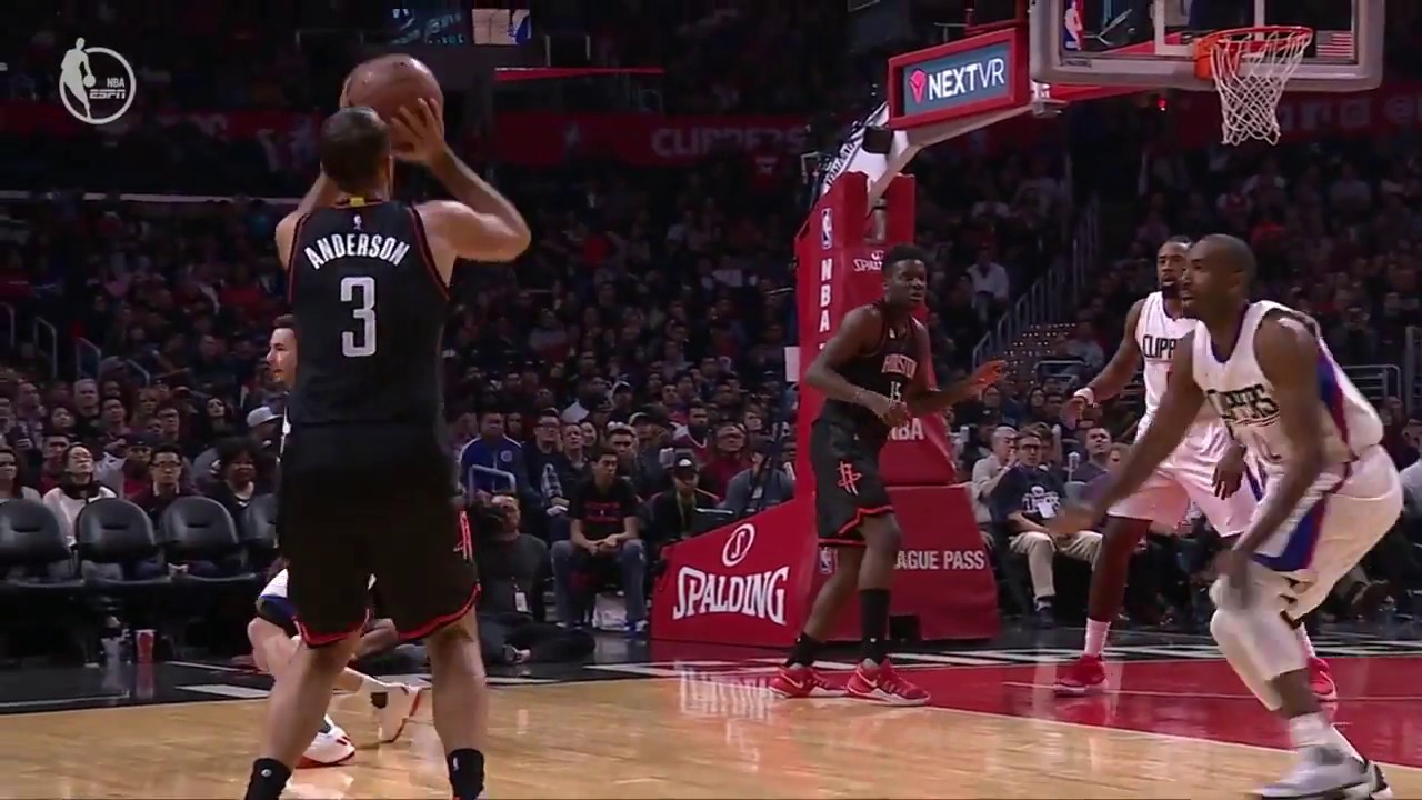 Ryan Anderson Deep Triple | Rockets vs Clippers | 3.1.17 | 16-17 NBA Season