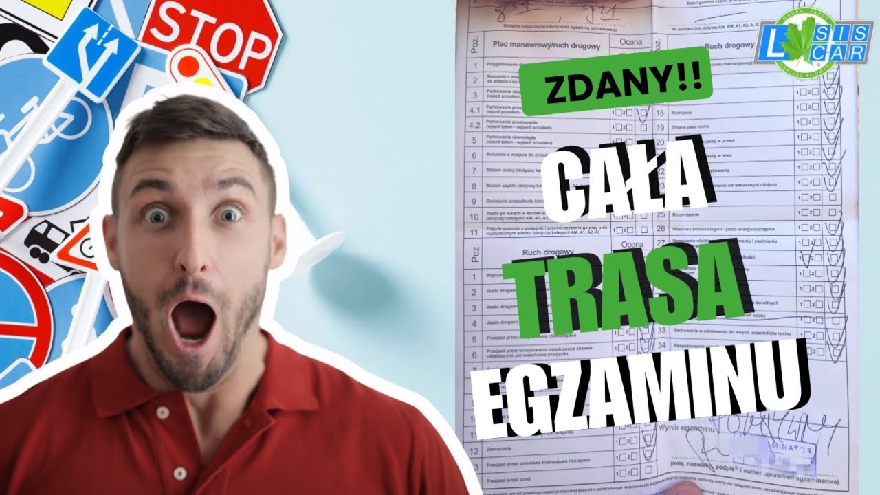 Egzamin na prawo jazdy 2025 🚗 Cała trasa egzaminacyjna w Szczecinie! [Nagranie z omówieniem]