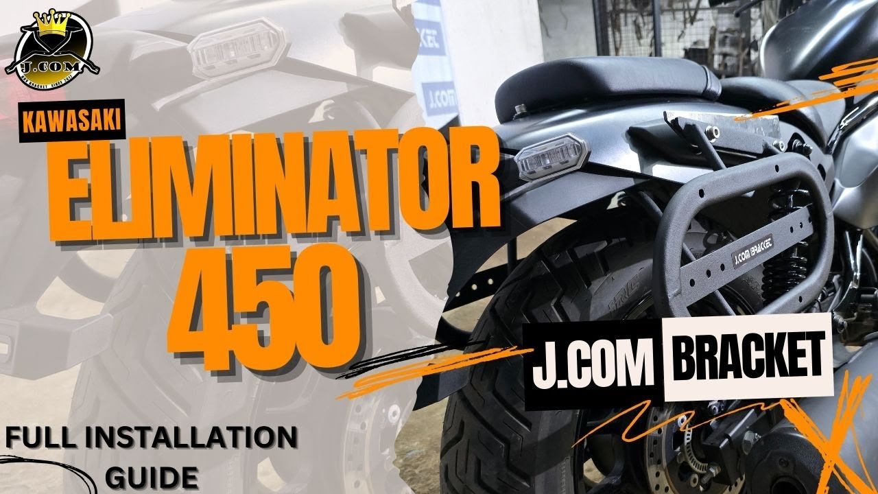 KAWASAKI ELIMINATOR 450 Side pannier bracket full installation guide
