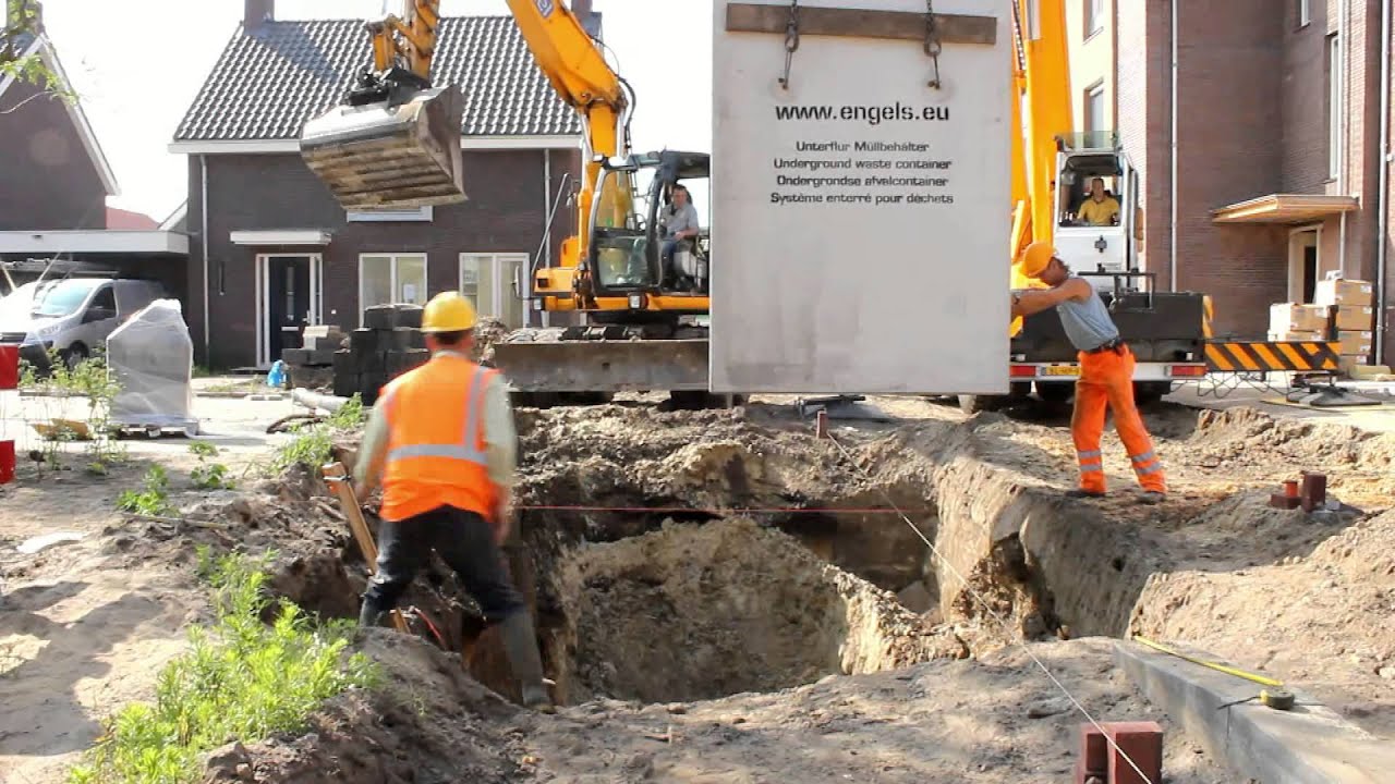 Plaatsing ondergrondse container | Engels Group