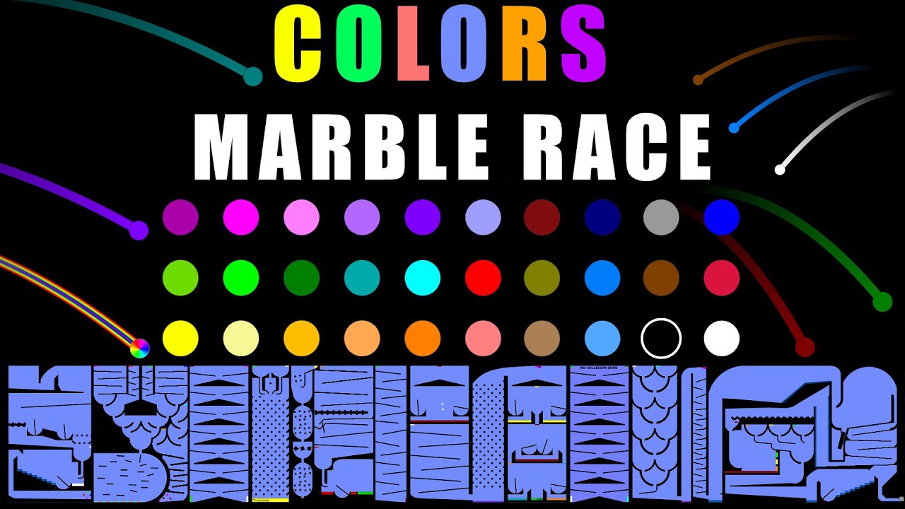 Amazing Colors Marble Race in Algodoo \ Marble Race King