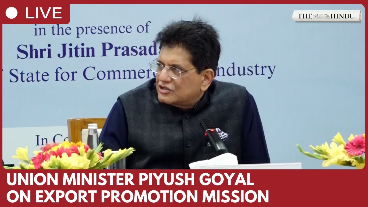 Union Minister Piyush Goyal addresses export promotion mission in Delhi