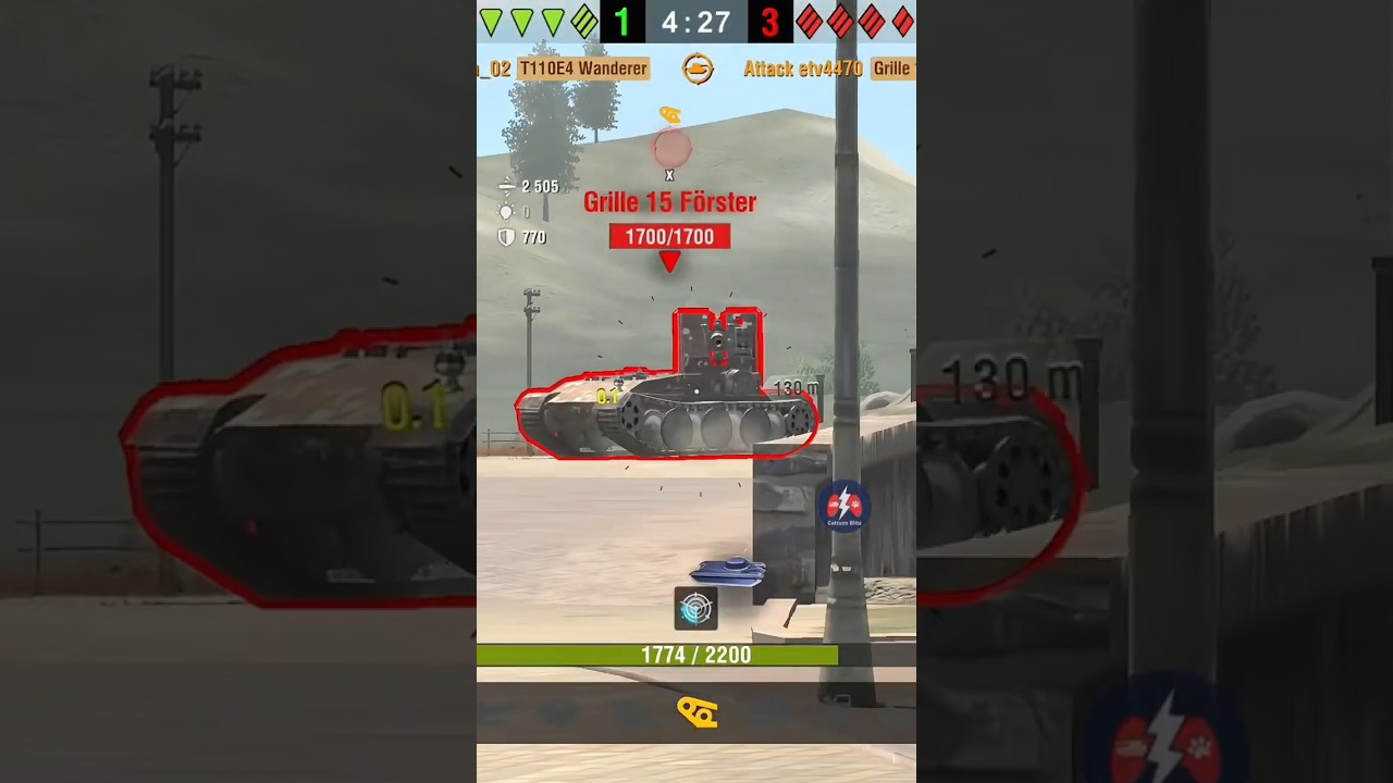 T110E4 | 4 Kills & 7144 DMG | #worldoftanksblitz #wotblitz #танки #wotb #shorts