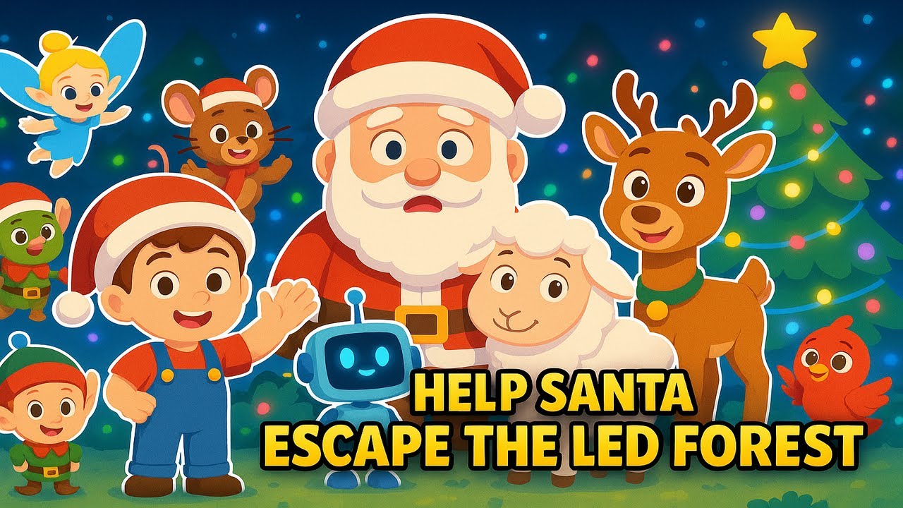 Santa Lost in the LED Forest | Finn & Dolly’s Magical Christmas Rescue Adventure