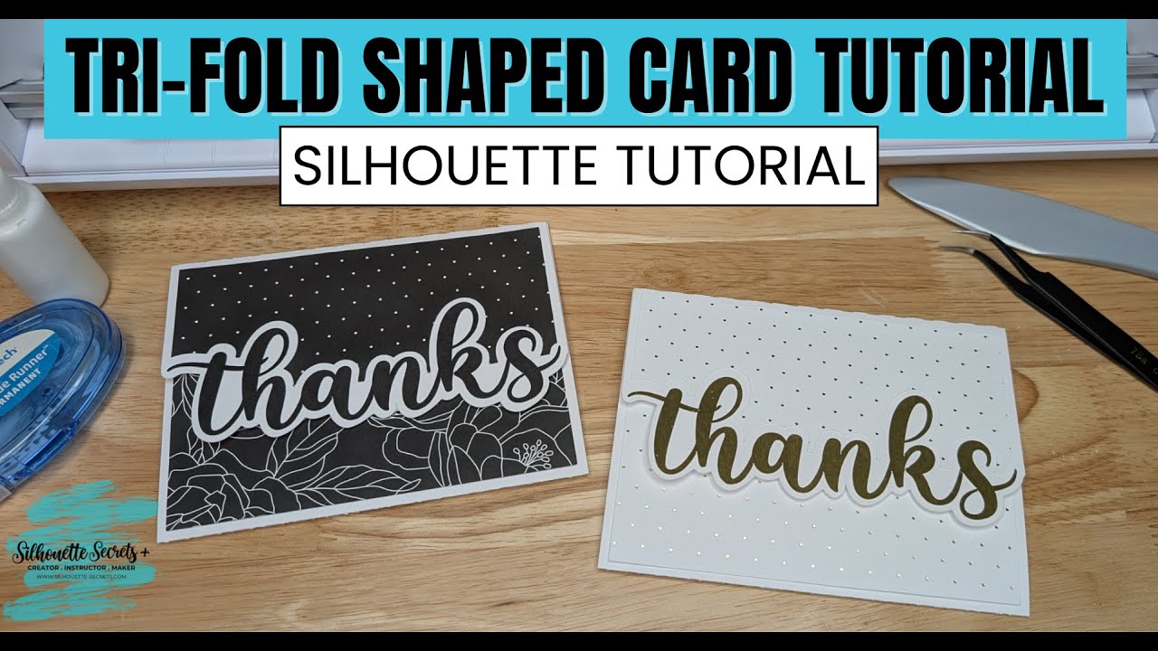 Учебное пособие Silhouette Studio | Как создать открытку с тройным сгибом пошагово