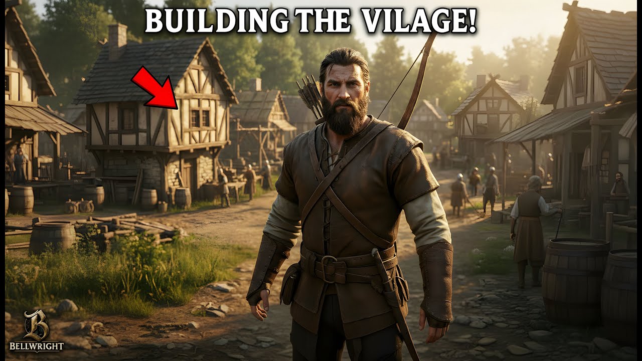 Bellwright. Building Up The Village. Preparing To Be Attacked. (4k)