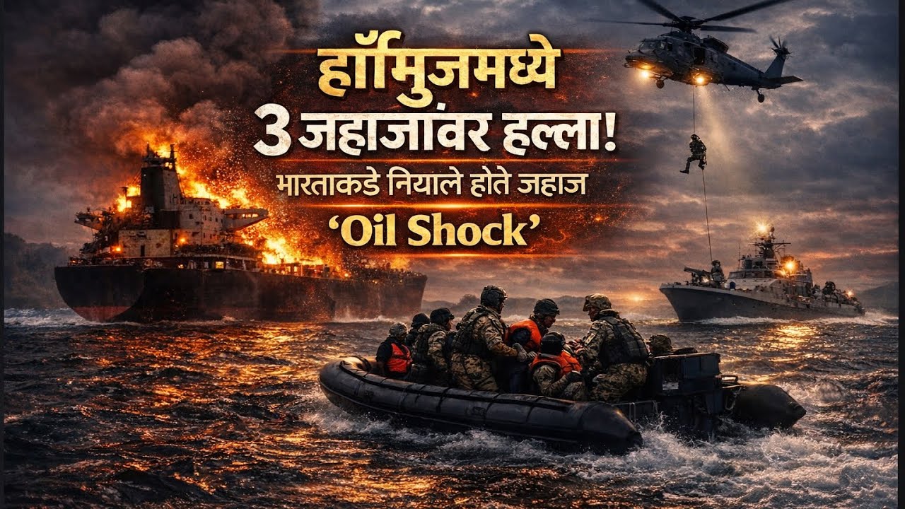 Harmuz ला इराणचा india कडे निघालेल्या जहाजांवर हल्ला! भारताला धक्का! जगातला राखीव साठा बाहेर काढणार?