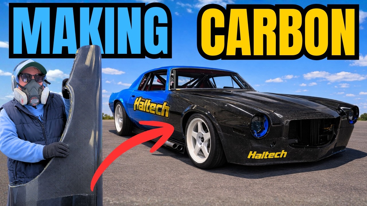 Мы изготовили карбоновые передние антикрылья для нашего гоночного Camaro.