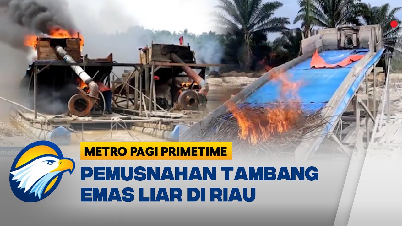 Polda Riau Musnahkan Tambang Emas di Kuantan - [Metro Pagi Primetime]