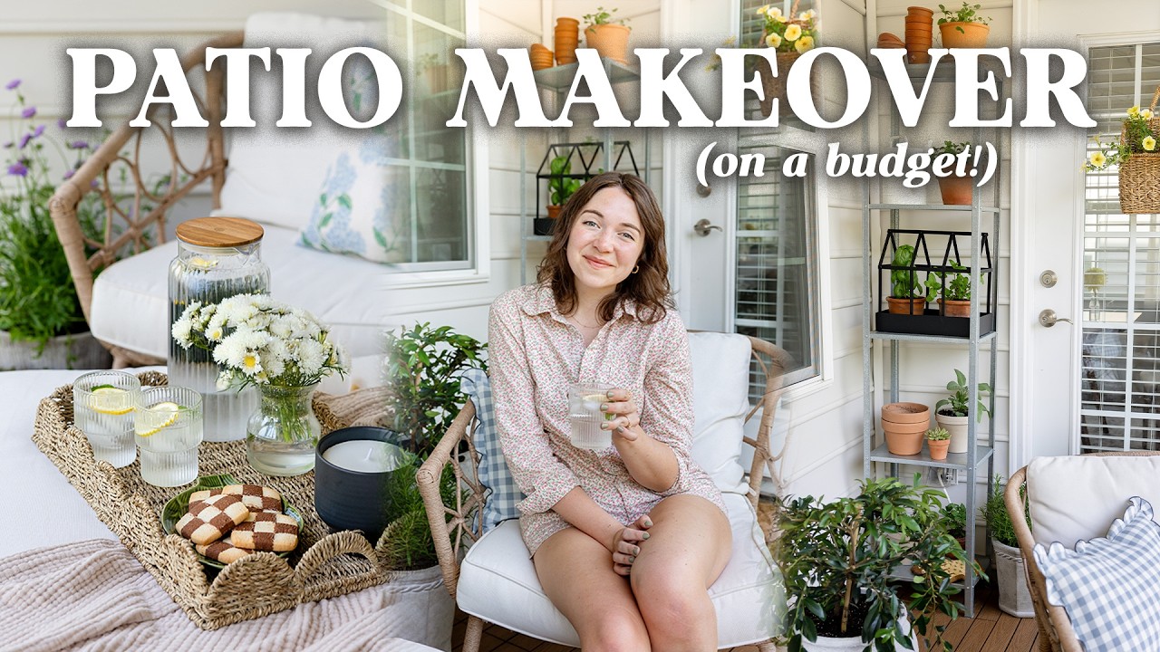 SMALL PATIO MAKEOVER | Outdoor Decorating Ideas For Spring (DIY & Budget-Friendly!) 🌼