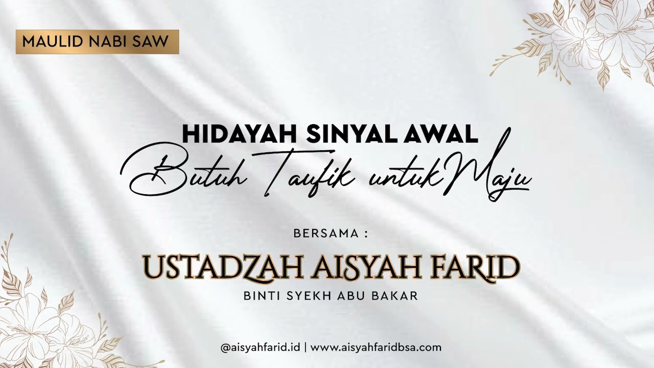 Hidayah Sinyal Awal, Butuh Taufik Untuk Maju | Ustadzah Aisyah Farid
