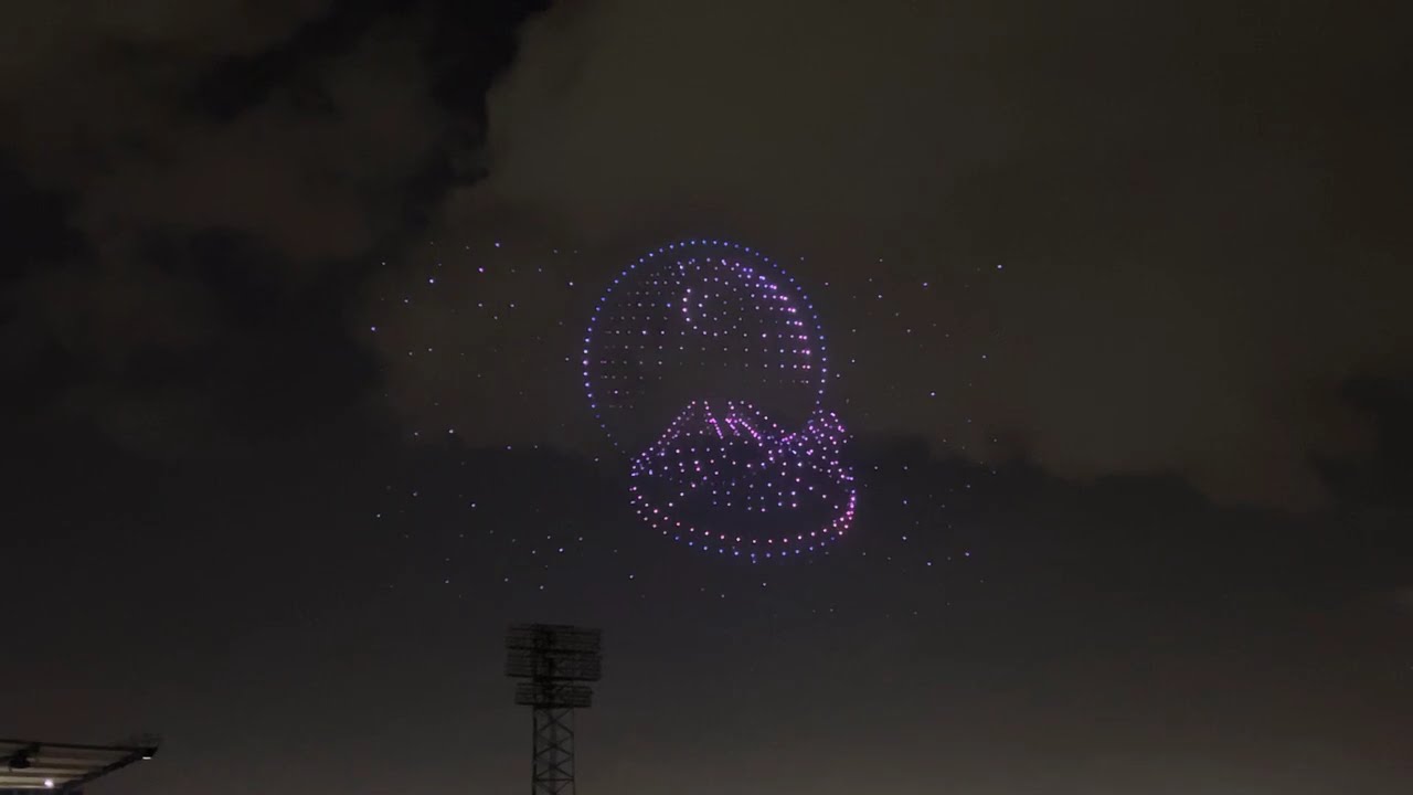 Star Wars Weekend Drone Show at Angels Stadium