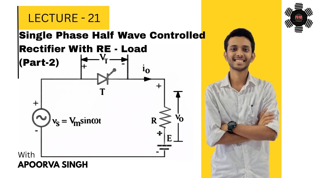 Single Phase Half Wave Controlled Rectifier With RE - Load (Part-2)