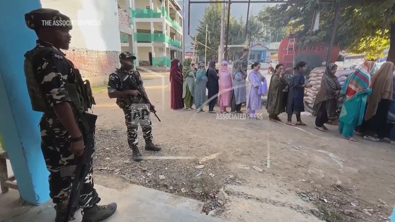 Voters in Indian-controlled Kashmir choose local government for first time since losing autonomy