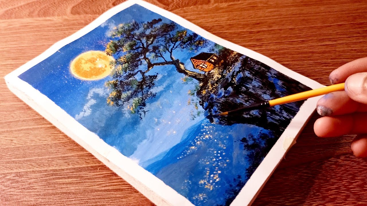 How Paint a Tree | Acrylic Painting for Beginners | Step by Step Painting Tutorial