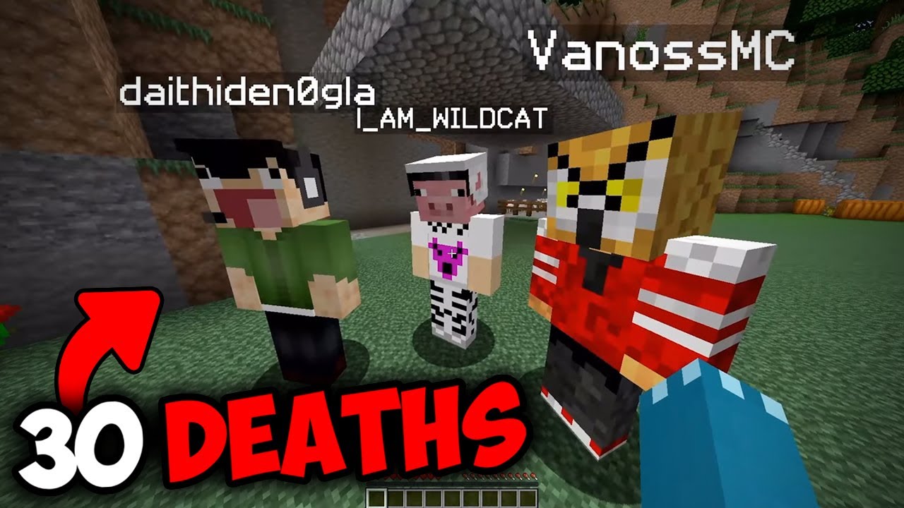 Vanoss Crew Minecraft, но в хардкорном режиме, и все они умирают.