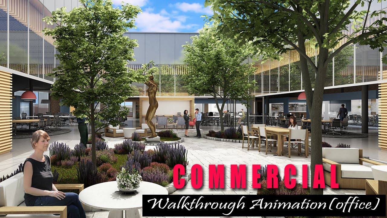 Modern Large Office interior & exterior design ideas by Walkthrough | Architectural Animation Design
