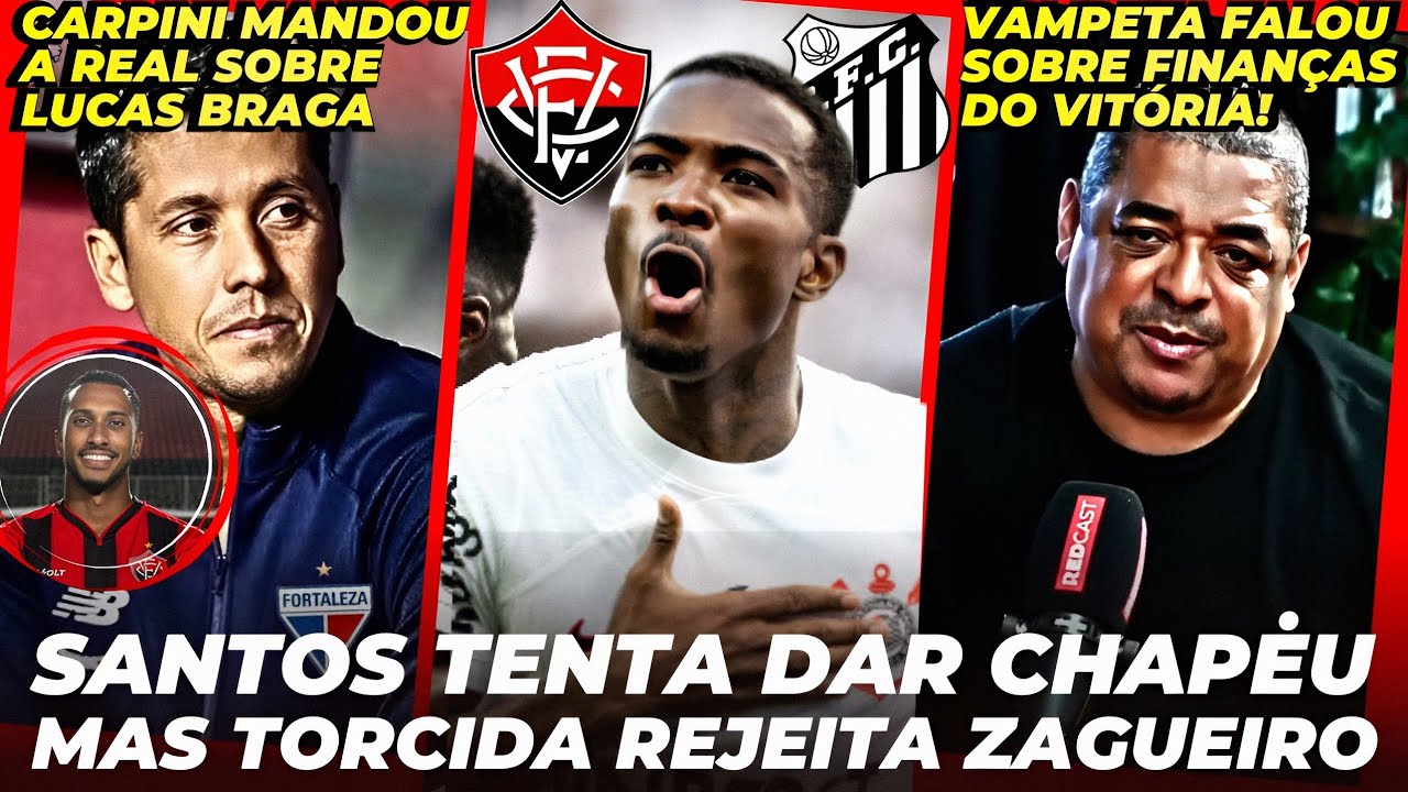  🔴⚫GIRO DO COLOSSAL: CARPINI FALA DE LUCAS BRAGA, CACÁ VAI PRO SANTOS E FINANÇAS DO VITÓRIA