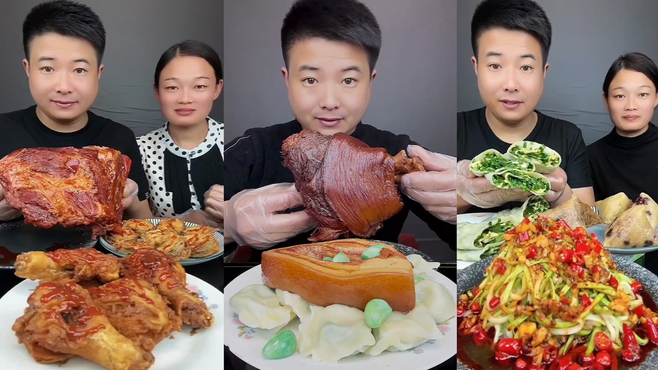 【ASMR】【MUKBANG】BIG BRAISED PORK BELLY | EATING SHOW |CHINESE MUKBANG |食べ |吃播 LOVE ASMR #咀嚼音 #385