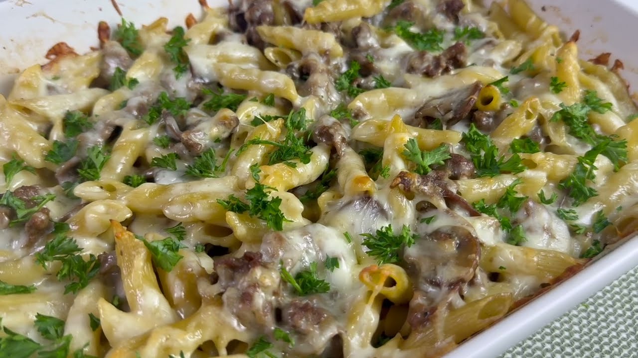 The Best French Dip Pasta Bake