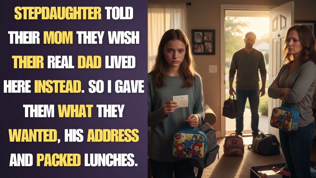 Stepdaughter told their mom they wish their real dad lived here instead. So I. - BEST REDDIT STORIES
