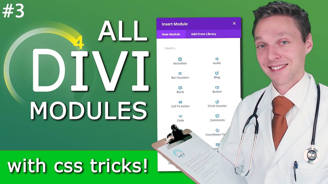 All Divi Modules Overview incl. CSS Tricks - Part 3