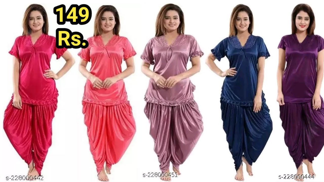 Dhoti Patiyal Night suit Combo For Woman&Girls || Night Suit combo || Night dress